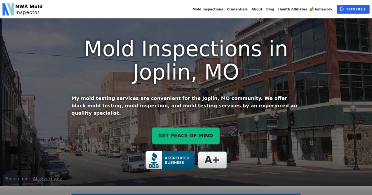Mold Inspections in Joplin Missouri NWA Mold Inspector